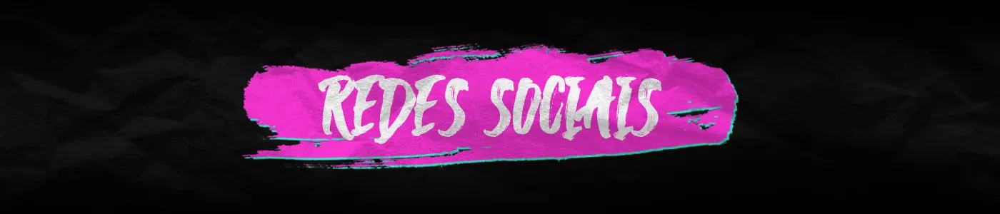 Faixa pintada com o rótulo Redes Sociais, do pacote gráfico do Hype Series
