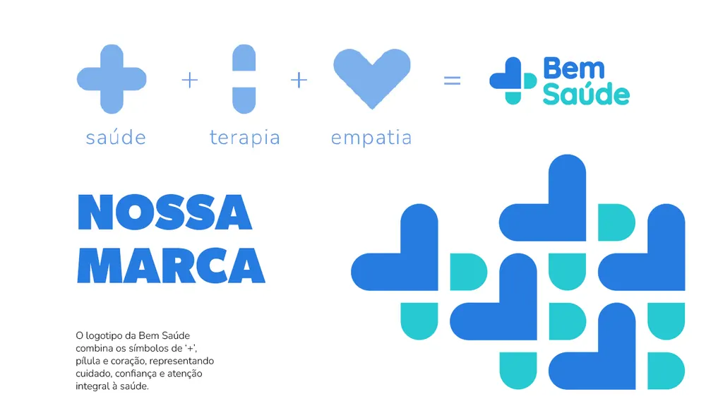 Construção do símbolo da Bem Saúde a partir dos conceitos de saúde, terapia e empatia